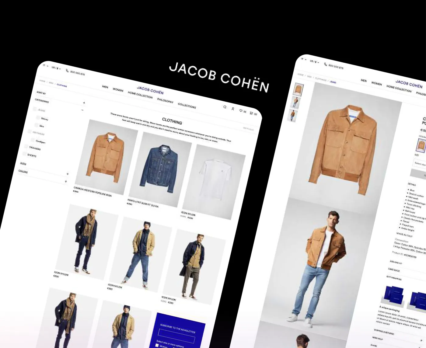 Jacob Cohën – progetto di Paolo Corazzini